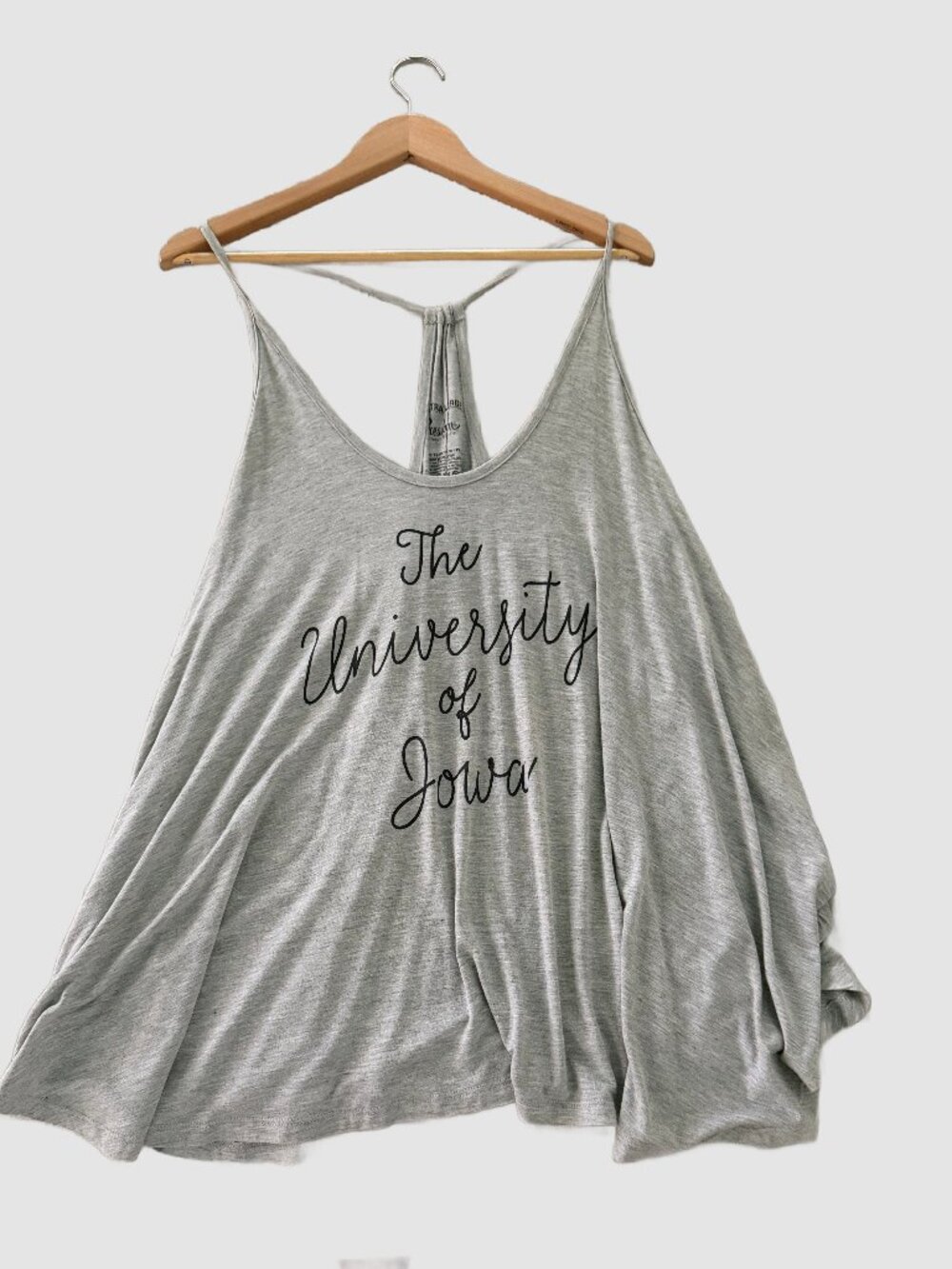 Tunic Length University of Iowa Racer-Back Swing Style Tank Top